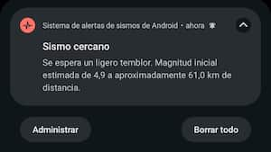 Alerta de Google sobre sismo en Colombia