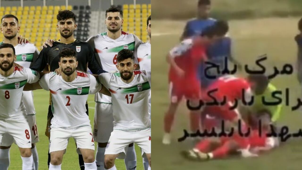 El fútbol iraní se encuentra de luto luego de la muerte de uno de sus futbolistas. Foto: AFP y Captura Twitter @David83823494