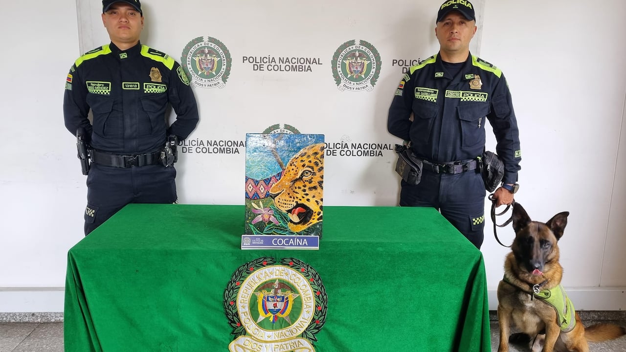 En un cuadro de arte fueron incautados más de cuatro kilos de cocaína en el aeropuerto El Dorado de Bogotá