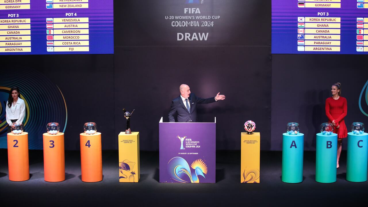 Sorteo Copa Mundial Femenina Sub-20 de la Fifa Colombia 2024