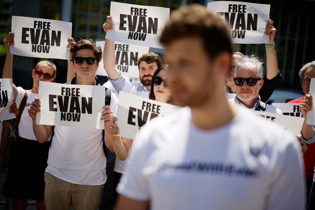 La detención de Evan ha despertado manifestaciones en solidaridad del periodista en ciudades como Washington.