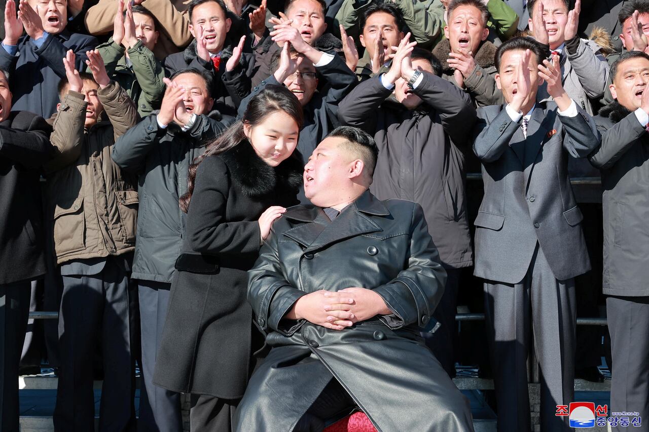 Kim Jong Un y su hija