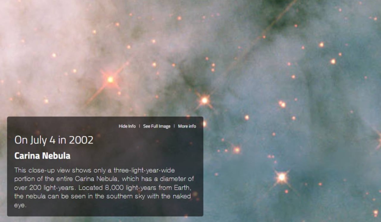 Sitio web de la Nasa revela qué evento cósmico importante ocurrió en la fecha de cumpleaños de una persona.