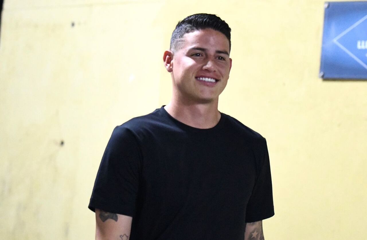 James Rodríguez llegó a Barranquilla.