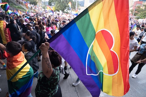 Marcha del orgullo gay en Bogotá.