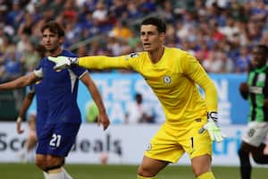Kepa Arrizabalaga en la pretemporada con el Chelsea.
