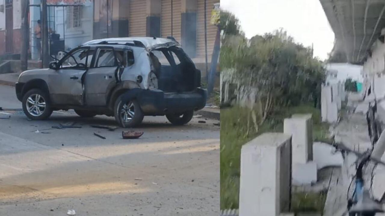 Carro bomba en Jamundí, Valle del Cauca y Comando de la Policía del Cauca.