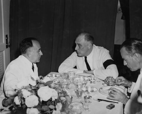 Presidente Roosevelt y Presidente Vargas. Brasil 1943