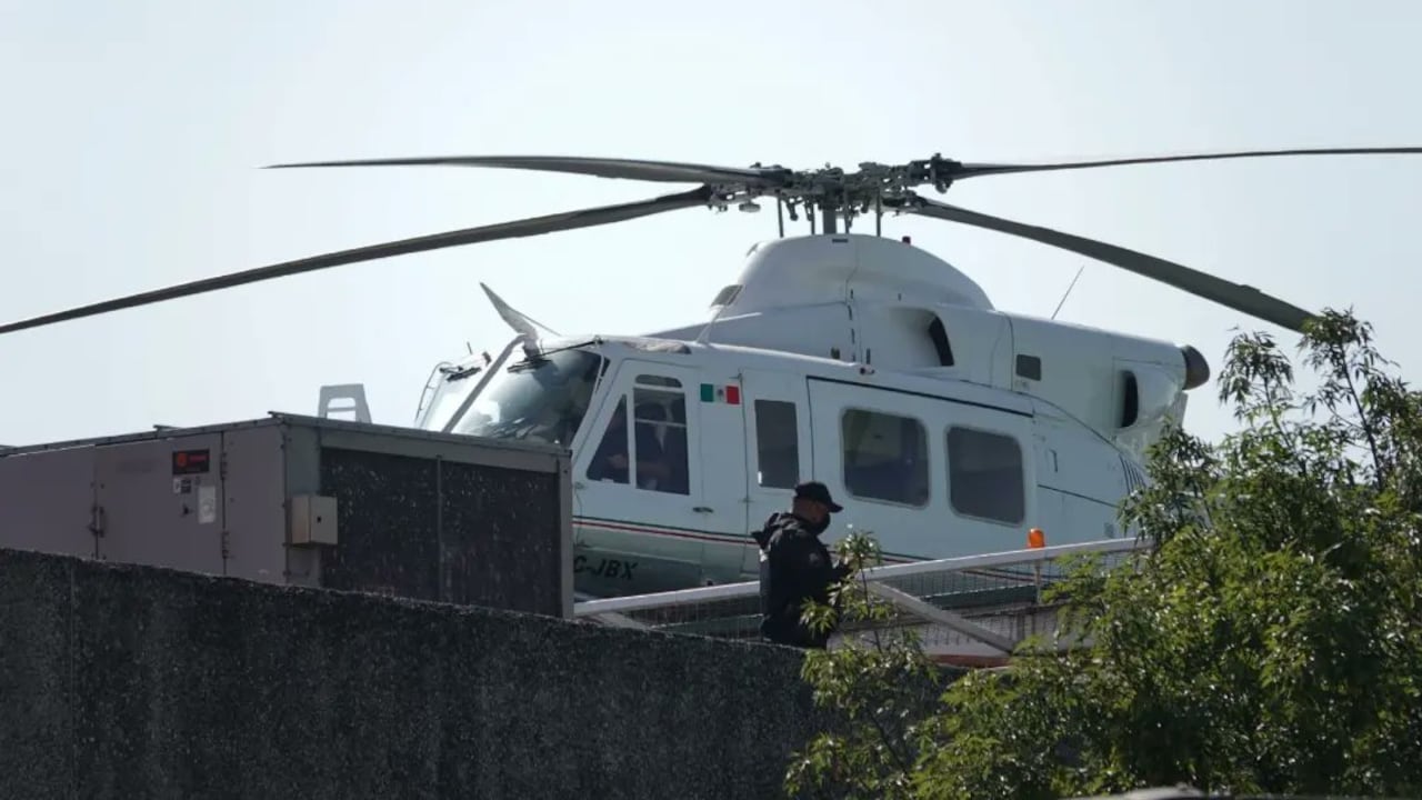 El Helicóptero trasladó a Ovidio Guzmán, mientras en tierra se preparó un operativo falso de traslado. Foto: @HondurasRosales