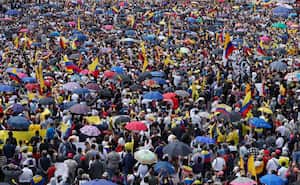 Marcha de la Mayoría en contra de las reformas  del gobierno del presidente Gustavo Petro
