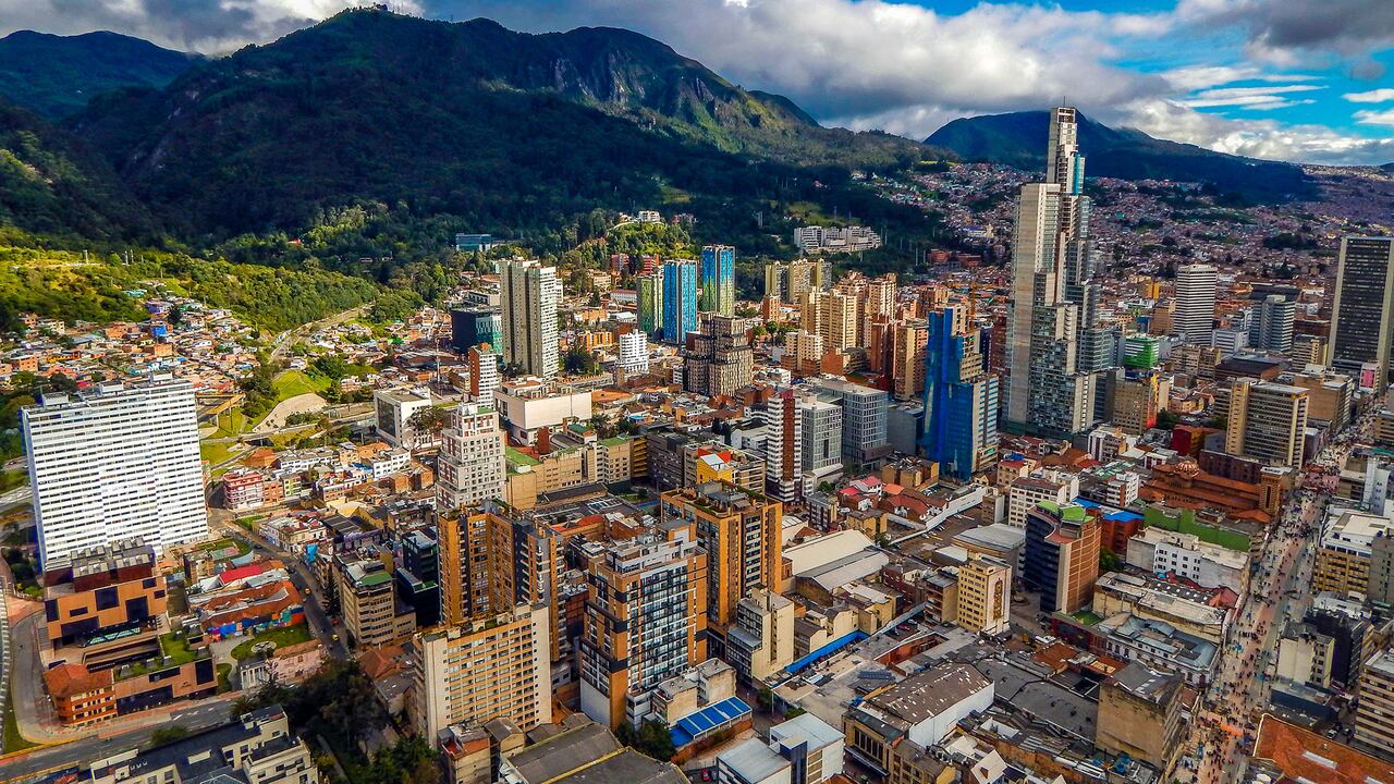 Panoramica Bogota, edificios