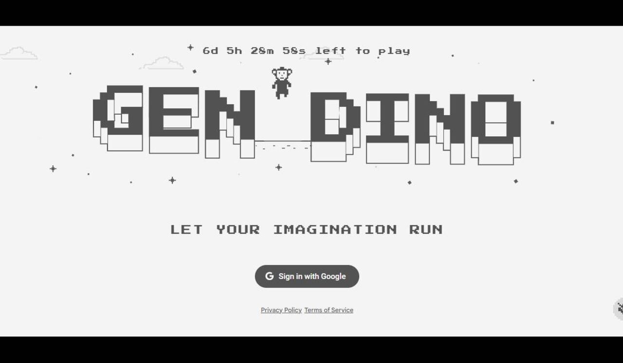 GenDino es un nuevo juego de Google que usa la IA para alterar el clásico juego del dinosaurio.