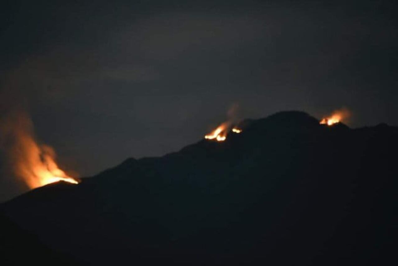 Incendio forestal Páramo de Santurbán.