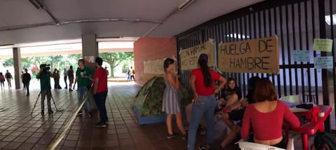En huelga de hambre se declaró un grupo de estudiantes de la Universidad del Valle; esto es lo que exigen.