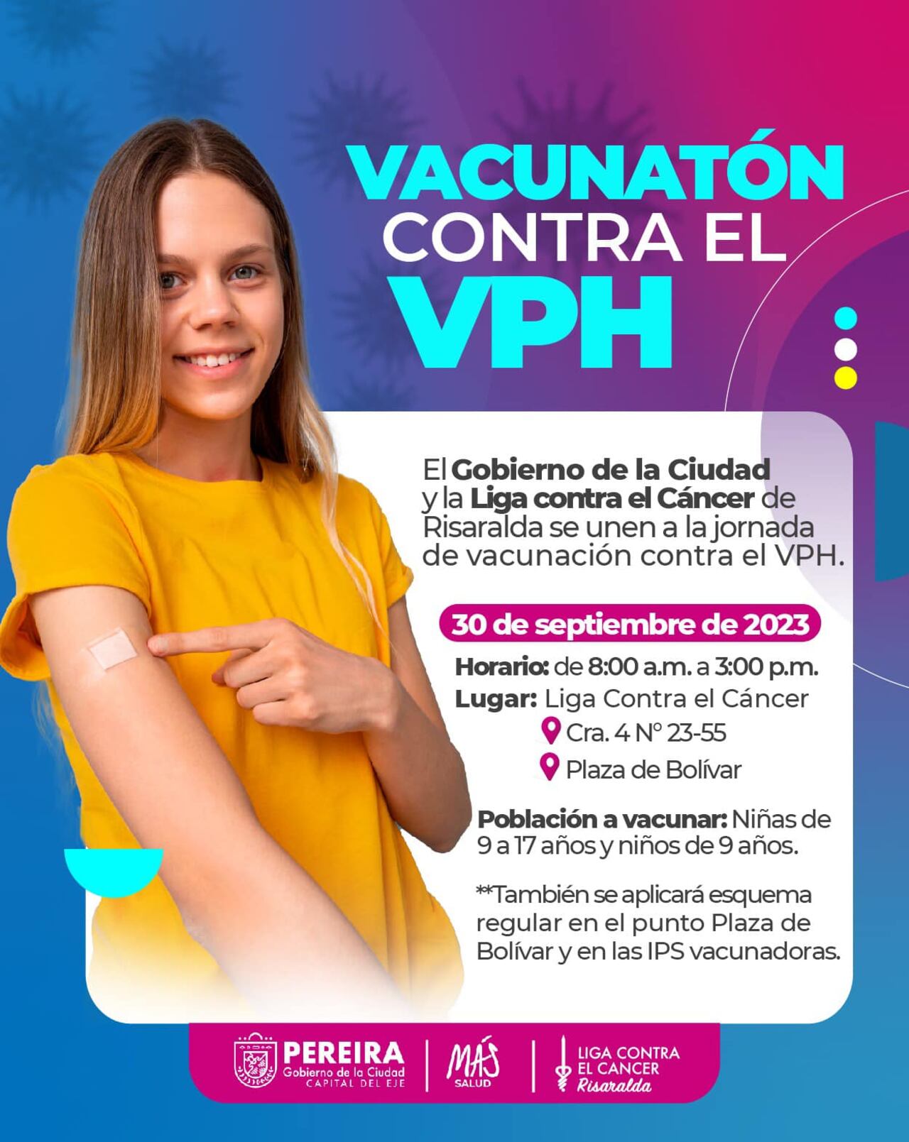 Vacunación especial contra el VPH