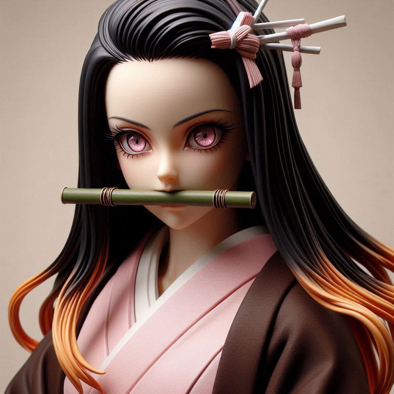 Es la hermana menor de Tanjiro, conocida por su transformación en demonio y su lucha por mantener su humanidad.