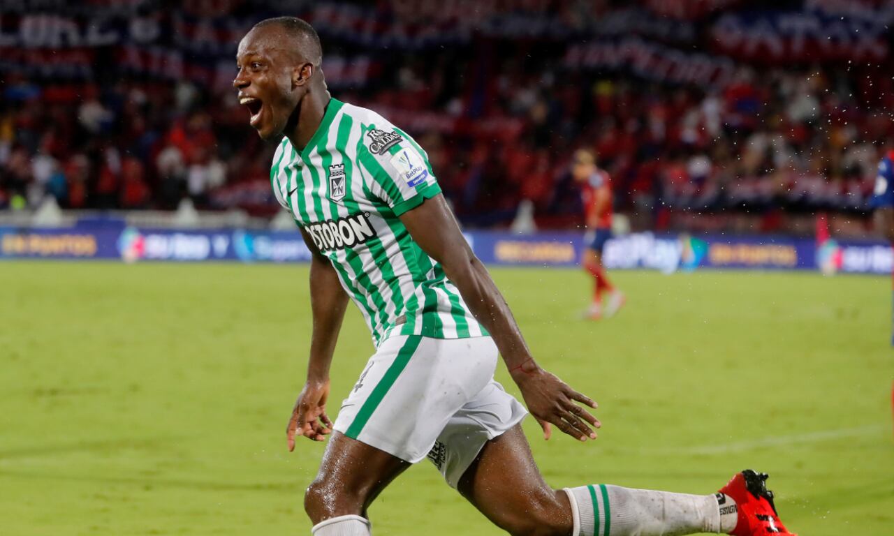 Baldomero Perlaza, jugador de Atlético Nacional. Foto: Dimayor