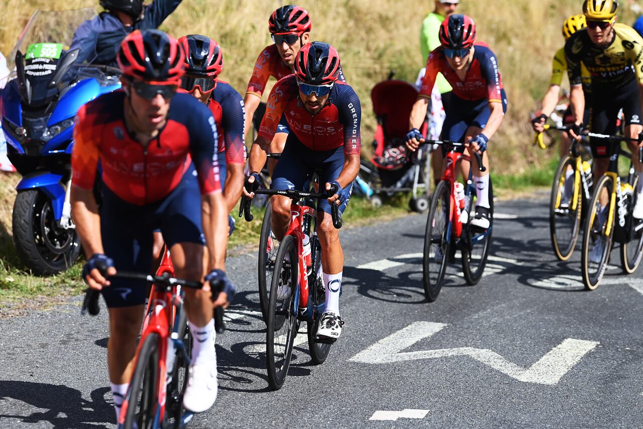 BELLEVILLE-EN-BEAUJOLAIS, FRANCE - JULY 13: Daniel Martinez of Colombia and Team INEOS Grenadiers competes during the stage twelve of the 110th Tour de France 2023 a 168.8km stage from Roanne to Belleville en Beaujolais / #UCIWT / on July 13, 2023 in Belleville en Beaujolais, France. (Photo by Tim de Waele/Getty Images)