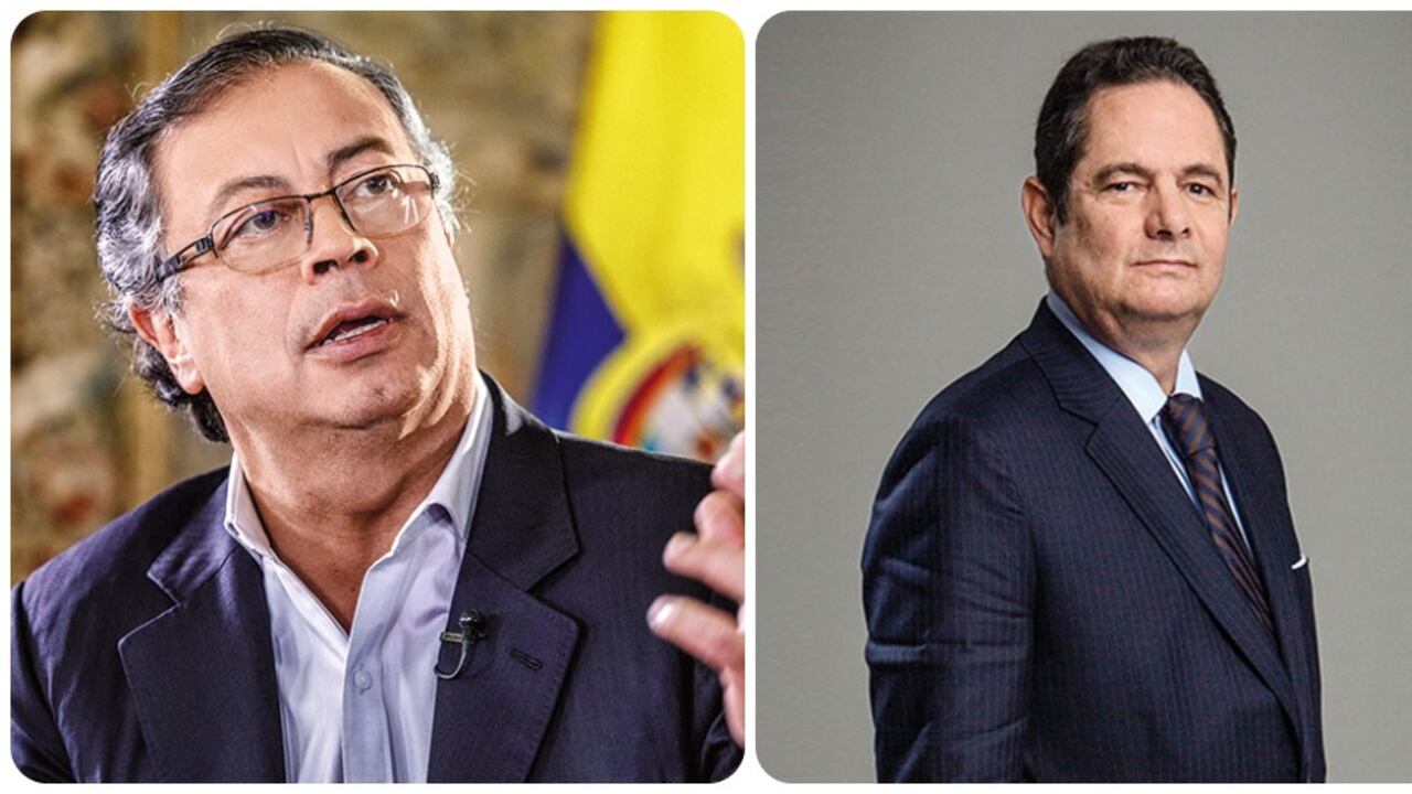 El presidente Gustavo Petro y el exvicepresidente Germán Vargas Lleras.