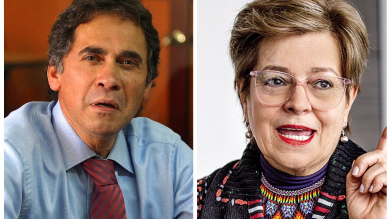 El excongresista Carlos Moreno de Caro y la ministra de Trabajo, Gloria Inés Ramírez.
