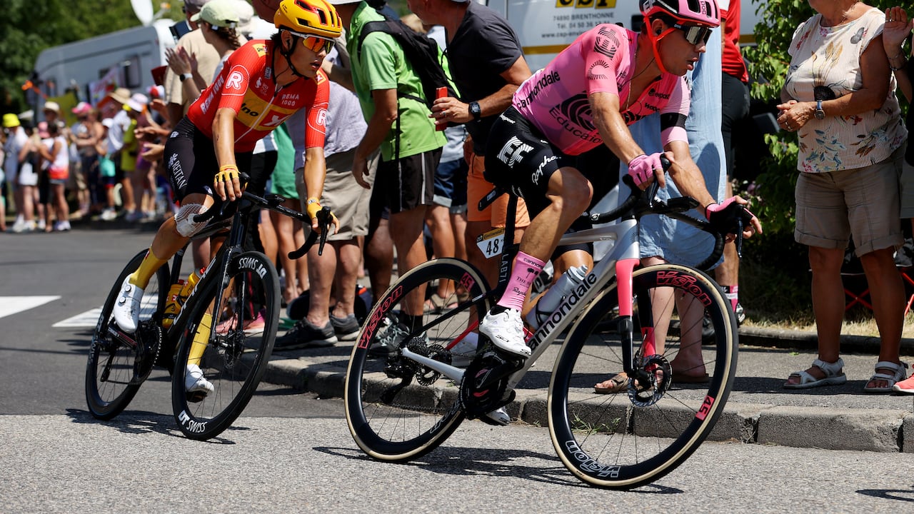 Rigoberto Urán en la etapa 15 del Tour de Francia.