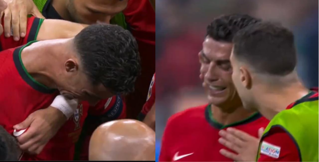 Cristiano llorando en la Eurocopa