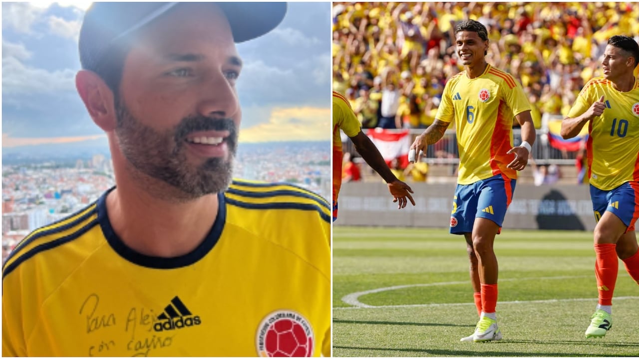 Alejandro Estrada presumió camiseta de La Selección Colombia autografiada por Falcao