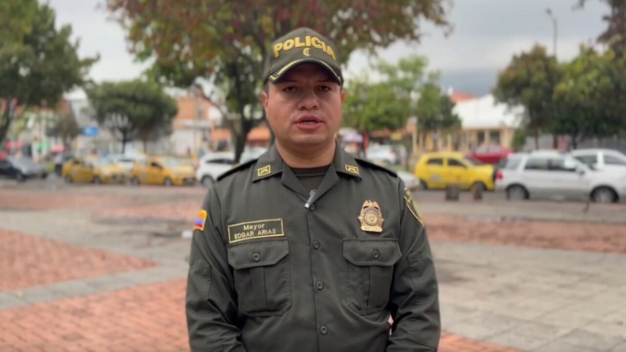 El mayor Édgar Antonio Arias Aldana, comandante de la Estación de Policía de Usaquén