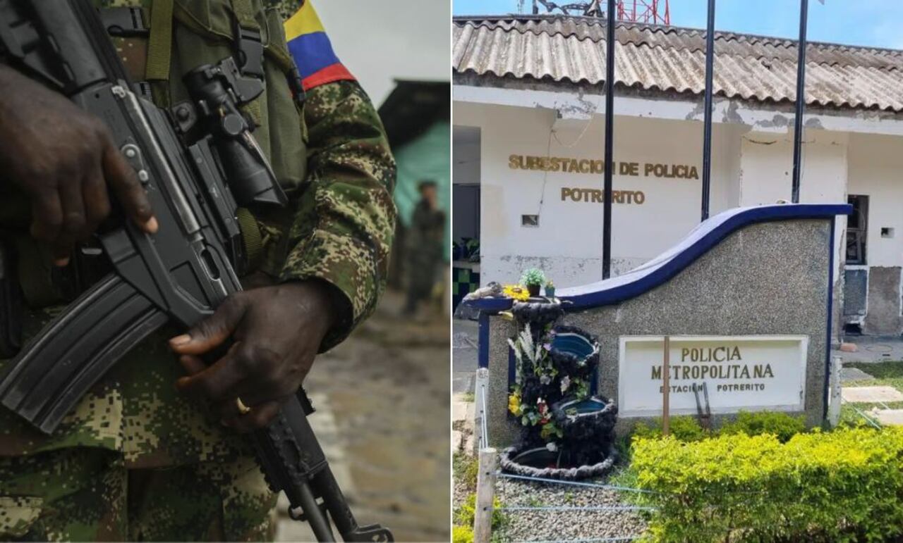 Ataque armado a la estación de Policía en Potrerito, zona rural de Jamundí.
