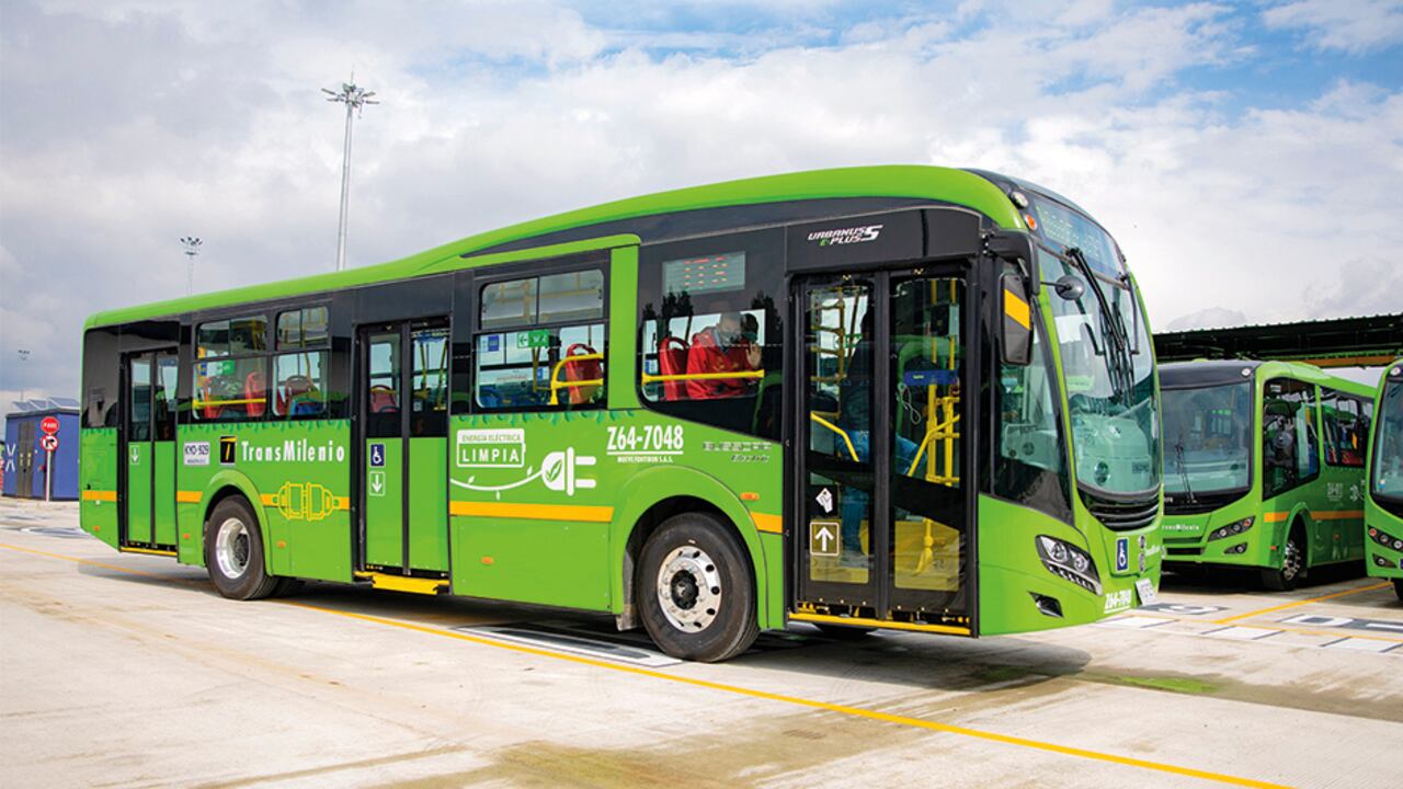 Bus eléctrico del SITP, en Bogotá.